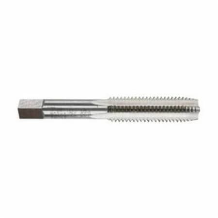 Morse Straight Flute Hand Tap, Series 7500, Metric, Ground, M14x2, Plug Chamfer, 4 Flutes, HSS, Bright, R 38012
